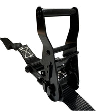 Load image into Gallery viewer, 1" Black Ratchet Strap w/Vinyl S Hook  | LENGTH OPTIONS