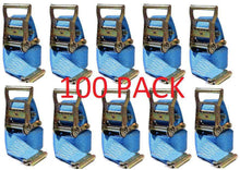 Load image into Gallery viewer, 2" x 20 Ft Van Ratchet Strap E-Track w/ Spring E | 100 PACK