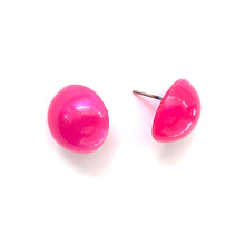 Load image into Gallery viewer, Hot Pink Aura Glow Retro Button Studs