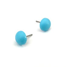 Load image into Gallery viewer, Blue Sky Retro Button Stud Earrings