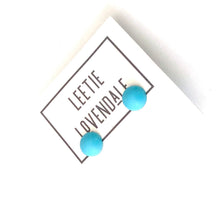 Load image into Gallery viewer, Blue Sky Retro Button Stud Earrings