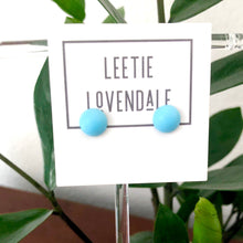 Load image into Gallery viewer, Blue Sky Retro Button Stud Earrings
