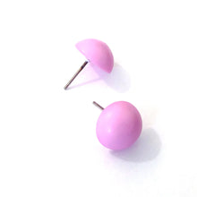 Load image into Gallery viewer, Pink Retro Button Stud Earrings