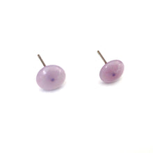 Load image into Gallery viewer, Lilac Purple Marbled Retro Button Stud Earrings
