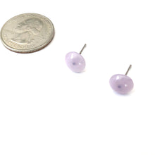 Load image into Gallery viewer, Lilac Purple Marbled Retro Button Stud Earrings