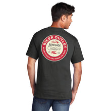 Load image into Gallery viewer, RC Retro Sign Black Mens  Motorcycle  T-Shirt
