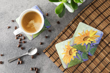 Load image into Gallery viewer, Flower - Sunflower Coasters - Set of 4 Lightweight Foam, Absorbent Drink Coasters