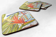 Load image into Gallery viewer, Flower - Bird of Paradise Coasters - Set of 4 Lightweight Foam, Absorbent Drink Coasters