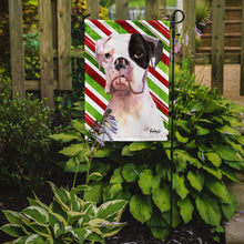 Load image into Gallery viewer, Cooper Candy Stripe Boxer Christmas Garden Flag – Decorative Outdoor Yard Flag RDR3002GF