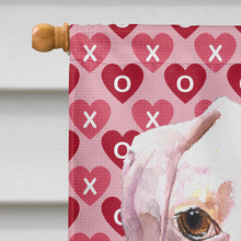 Load image into Gallery viewer, Cooper Love and Hearts Boxer Flag Canvas House Size RDR3006CHF