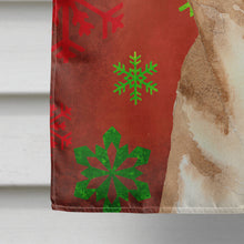 Load image into Gallery viewer, Red Snowflake Chihuahua Christmas Flag Canvas House Size RDR3012CHF