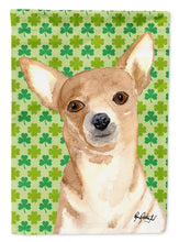 Load image into Gallery viewer, Chihuahua St Patrick's Day Flag Canvas House Size RDR3013CHF