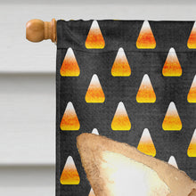 Load image into Gallery viewer, Candy Corn Chihuahua Halloween Flag Canvas House Size RDR3016CHF