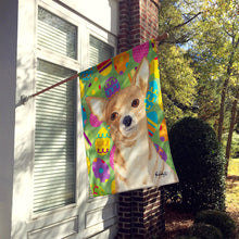 Load image into Gallery viewer, Eggravaganza Chihuahua Easter Flag Canvas House Size RDR3017CHF