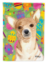 Load image into Gallery viewer, Eggravaganza Chihuahua Easter Flag Canvas House Size RDR3017CHF