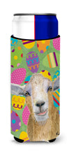 Load image into Gallery viewer, Eggtravaganza Goat Easter Slim Can Hugger – Fun &amp; Functional Drink Coolers  RDR3021MUK
