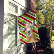 Load image into Gallery viewer, Candy Cane Goat Christmas Flag Canvas House Size RDR3022CHF