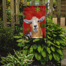 Load image into Gallery viewer, Red Snowflakes Goat Christmas Garden Flag – Decorative Outdoor Yard Flag RDR3024GF