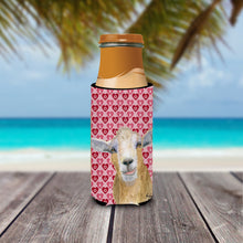 Load image into Gallery viewer, Hearts and Love Goat Slim Can Hugger – Fun &amp; Functional Drink Coolers  RDR3026MUK