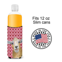Load image into Gallery viewer, Hearts and Love Goat Slim Can Hugger – Fun &amp; Functional Drink Coolers  RDR3026MUK