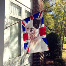 Load image into Gallery viewer, Boxer Cooper with English Union Jack British Flag Flag Canvas House Size RDR3030CHF