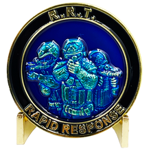 Load image into Gallery viewer, BL7-002 RRT Rapid Response Team Thin Gray Line Challenge Coin Corrections SWAT Correctional Officer