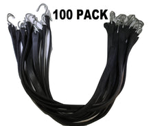 Load image into Gallery viewer, 21 Inch Rubber Tarp Straps w/ Crimped S Hooks | 100 PACK