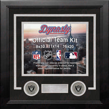 Load image into Gallery viewer, Las Vegas Raiders Custom NFL Football 8x10 Picture Frame Kit (Multiple Colors)