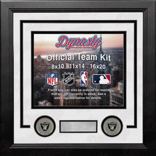 Load image into Gallery viewer, Las Vegas Raiders Custom NFL Football 16x20 Picture Frame Kit (Multiple Colors)