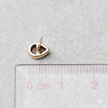 Load image into Gallery viewer, Geometric Pear Shaped Australian Doublet Opal Stud Earrings 14K Yellow Gold