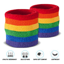 Load image into Gallery viewer, Rainbow Sweatband Sets