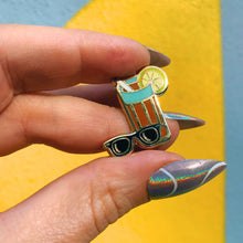 Load image into Gallery viewer, Raised On Sweet Tea &amp; Sunshine Enamel Pin