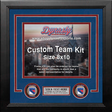 Load image into Gallery viewer, New York Rangers Custom NHL Hockey 8x10 Picture Frame Kit (Multiple Colors)