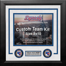Load image into Gallery viewer, New York Rangers Custom NHL Hockey 8x10 Picture Frame Kit (Multiple Colors)