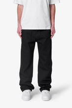 Load image into Gallery viewer, Raw Baggy Denim - Rinsed Black
