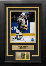 Load image into Gallery viewer, Ray Bourque 75th Anniversary White Boston Bruins 8x10 Framed Hockey Photo with Engraved Autograph