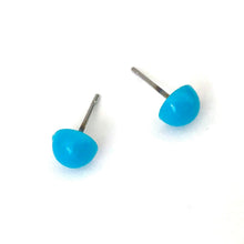Load image into Gallery viewer, Turquoise Blue Retro Button Stud Earrings