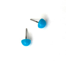 Load image into Gallery viewer, Turquoise Blue Retro Button Stud Earrings