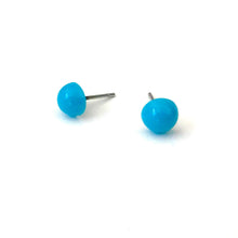 Load image into Gallery viewer, Turquoise Blue Retro Button Stud Earrings