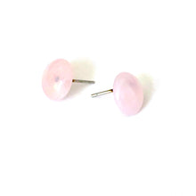 Load image into Gallery viewer, Light Pink Marbled Retro Button Stud Earrings