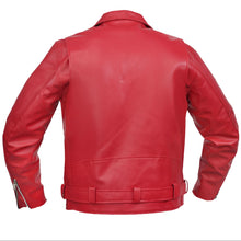 Load image into Gallery viewer, Crimson Firebrand Men’s Faux Leather Motorcycle Jacket