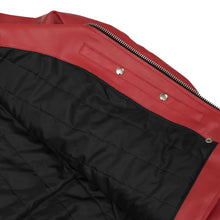 Load image into Gallery viewer, Crimson Firebrand Men’s Faux Leather Motorcycle Jacket