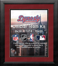 Load image into Gallery viewer, NBA Basketball Photo Picture Frame Kit - Portland Trailblazers (Red Matting, Black Trim)