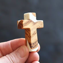 Load image into Gallery viewer, Reclaimed Olive &amp; Resin Pocket Crosses
