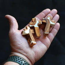 Load image into Gallery viewer, Reclaimed Olive &amp; Resin Pocket Crosses