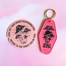 Load image into Gallery viewer, Return to the Forest Motel Style Keychain 🍄 🌳 (NEW STYLE)