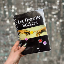 Load image into Gallery viewer, Reusable Sticker Storage Book | Let There Be Stickers | 50 Blank Pages Silicone Coated Release Paper Album