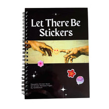 Load image into Gallery viewer, Reusable Sticker Storage Book | Let There Be Stickers | 50 Blank Pages Silicone Coated Release Paper Album