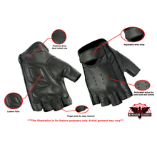 Load image into Gallery viewer, Premium Fingerless Cruiser Glove