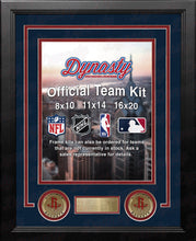Load image into Gallery viewer, NBA Basketball Photo Picture Frame Kit - Houston Rockets (Navy Matting, Red Trim)